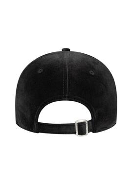 Gorra New Era Velour 9FORTY New York Yankees negro para mujer