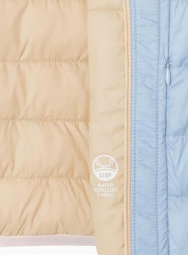 Cazadora Pepe Jeans acolchada Dahlia azul niña