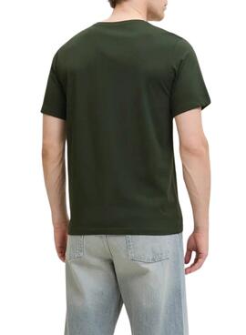 Camiseta Jack and Jones Brandy verde para hombre