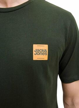 Camiseta Jack and Jones Brandy verde para hombre
