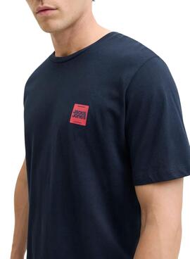 Camiseta Jack and Jones Brandy azul marino para hombre