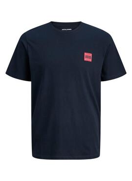 Camiseta Jack and Jones Brandy azul marino para hombre