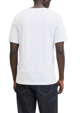 Camiseta Jack and Jones Brandy blanco para hombre