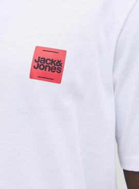 Camiseta Jack and Jones Brandy blanco para hombre