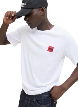 Camiseta Jack and Jones Brandy blanco para hombre