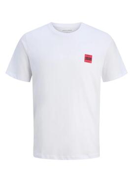Camiseta Jack and Jones Brandy blanco para hombre