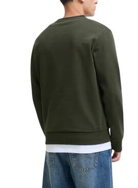 Sudadera Jack and Jones Brandy verde para hombre