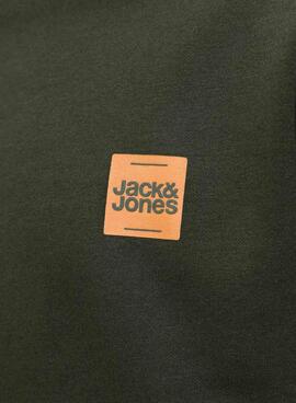 Sudadera Jack and Jones Brandy verde para hombre
