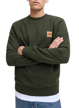 Sudadera Jack and Jones Brandy verde para hombre