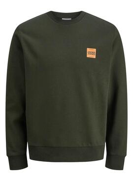 Sudadera Jack and Jones Brandy verde para hombre