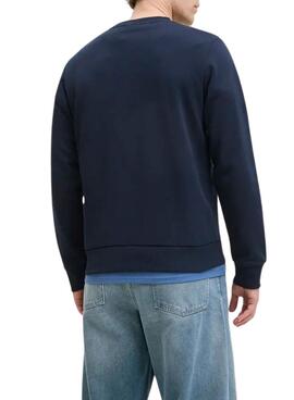 Sudadera Jack and Jones Brandy azul marino para hombre