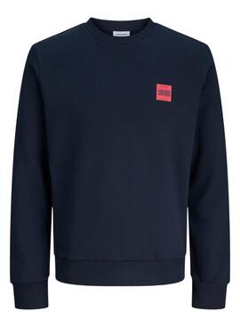 Sudadera Jack and Jones Brandy azul marino para hombre