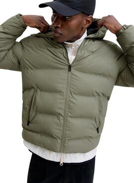 Cazadora acolchada Jack and Jones Elements verde para hombre