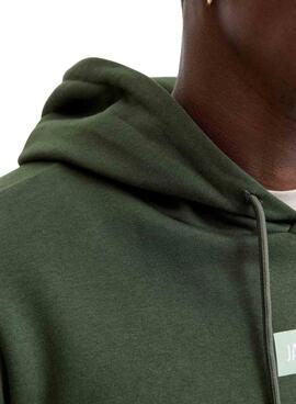 Sudadera Jack and Jones Pan verde para hombre