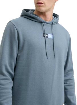 Sudadera Jack and Jones Pan azul para hombre