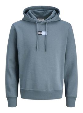 Sudadera Jack and Jones Pan azul para hombre