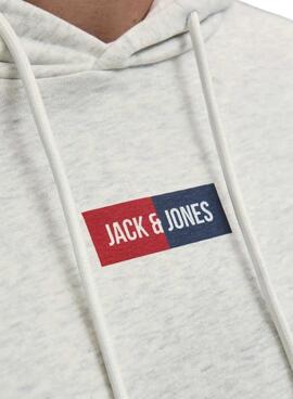 Sudadera Jack and Jones Pan gris para hombre