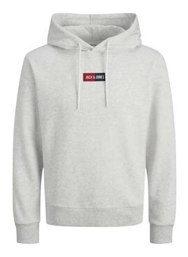 Sudadera Jack and Jones Pan gris para hombre