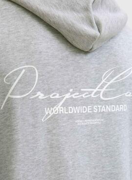 Sudadera Jack and Jones Cocover gris para hombre