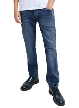 Pantalón vaquero Jack and Jones Tim azul para hombre