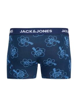 Pack calzoncillos Jack and Jones Anthony azul para hombre