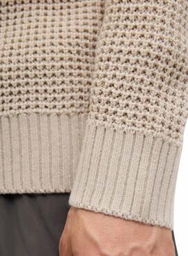 Jersey Jack and Jones Global beige para hombre