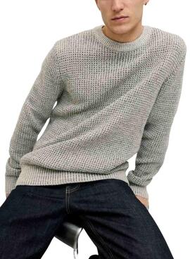 Jersey Jack and Jones Global gris para hombre