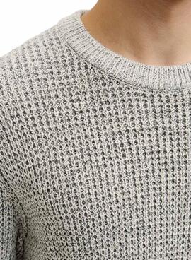 Jersey Jack and Jones Global gris para hombre