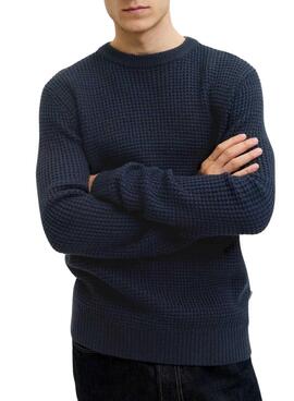 Jersey Jack and Jones Global azul marino para hombre