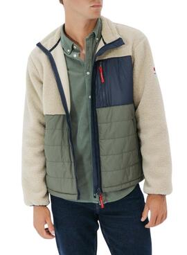 Chaqueta El Pulpo combinada nylon y borreguillo Estonia para hombre