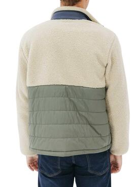 Chaqueta El Pulpo combinada nylon y borreguillo Estonia para hombre