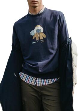 Plumífero El Pulpo acolchado Ártico reversible beige y marino para hombre