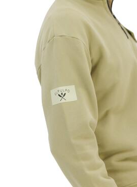 Sudadera El Pulpo Perkins bolsillo verde para hombre