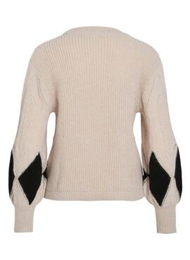 Jersey Vila Vituli rombos negro para mujer