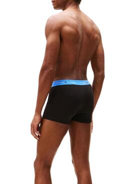 Pack 3 calzoncillos Tommy Hilfiger Trunk Signature negro para hombre