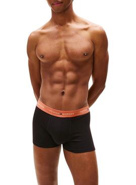 Pack 3 calzoncillos Tommy Hilfiger Trunk Signature negro para hombre
