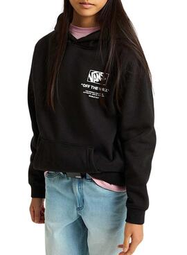 Sudadera Vans Stockpile negro para niña y niño