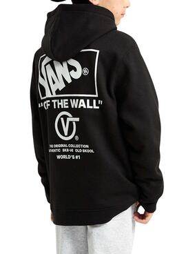Sudadera Vans Stockpile negro para niña y niño