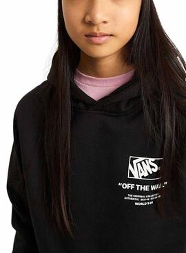 Sudadera Vans Stockpile negro para niña y niño