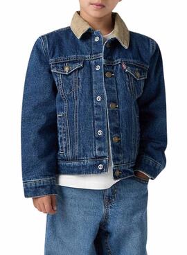 Cazadora vaquera Levis Trucker acolchada para niño