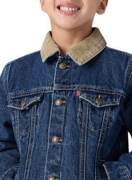 Cazadora vaquera Levis Trucker acolchada para niño