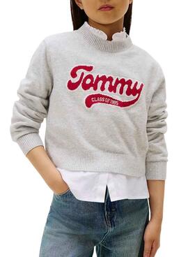 Jersey Tommy Hilfiger Class of 1985 gris para niña