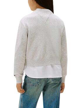 Jersey Tommy Hilfiger Class of 1985 gris para niña