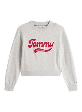 Jersey Tommy Hilfiger Class of 1985 gris para niña