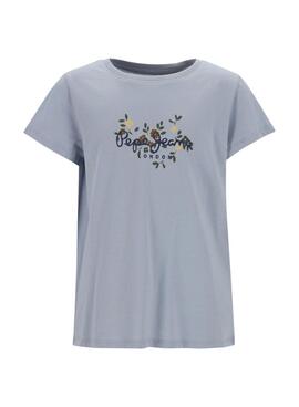 Camiseta Pepe Jeans Adrine azul para niña