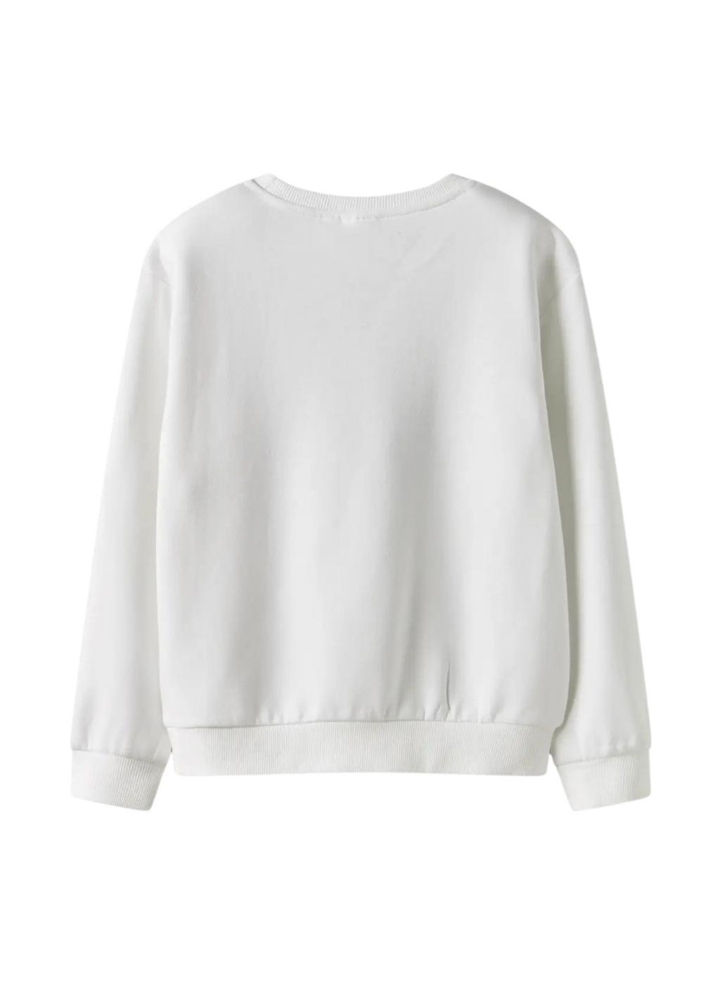 Sudadera Name It Fretta Paris blanco para niña