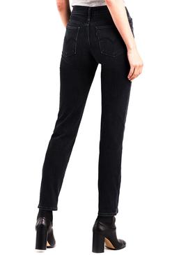 Pantalon Vaquero Levis 712 Slim Negro Mujer