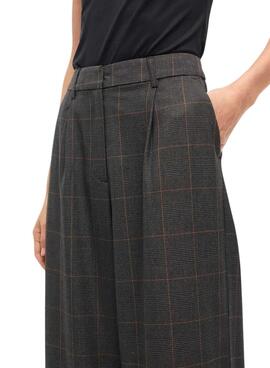 Pantalones Vila Vifalte estampado de cuadros para mujer