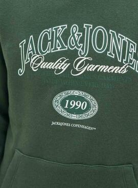 Sudadera Jack and Jones Ari verde para niño