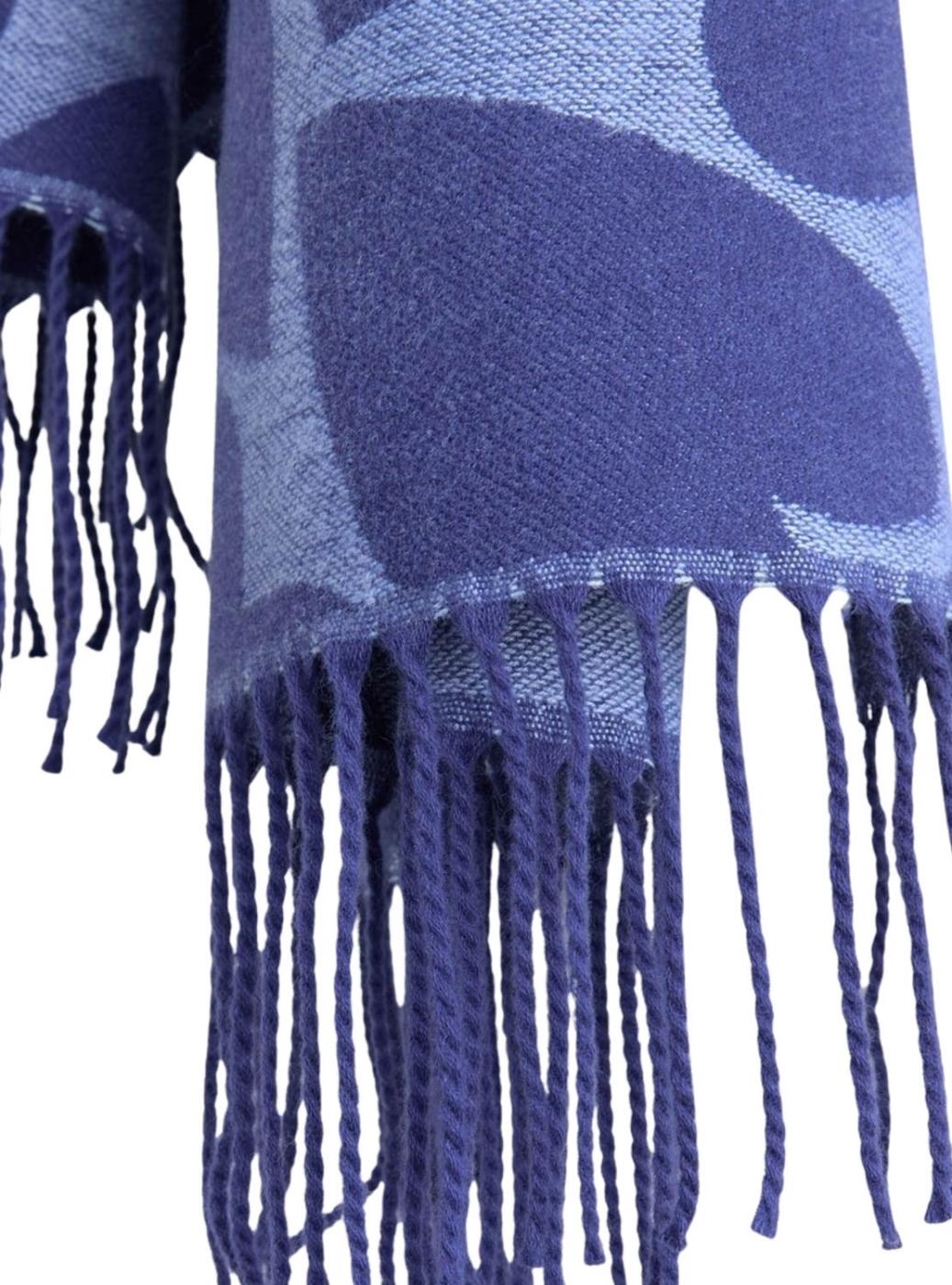 Bufanda Pieces Marlin estampado corazones azul para mujer